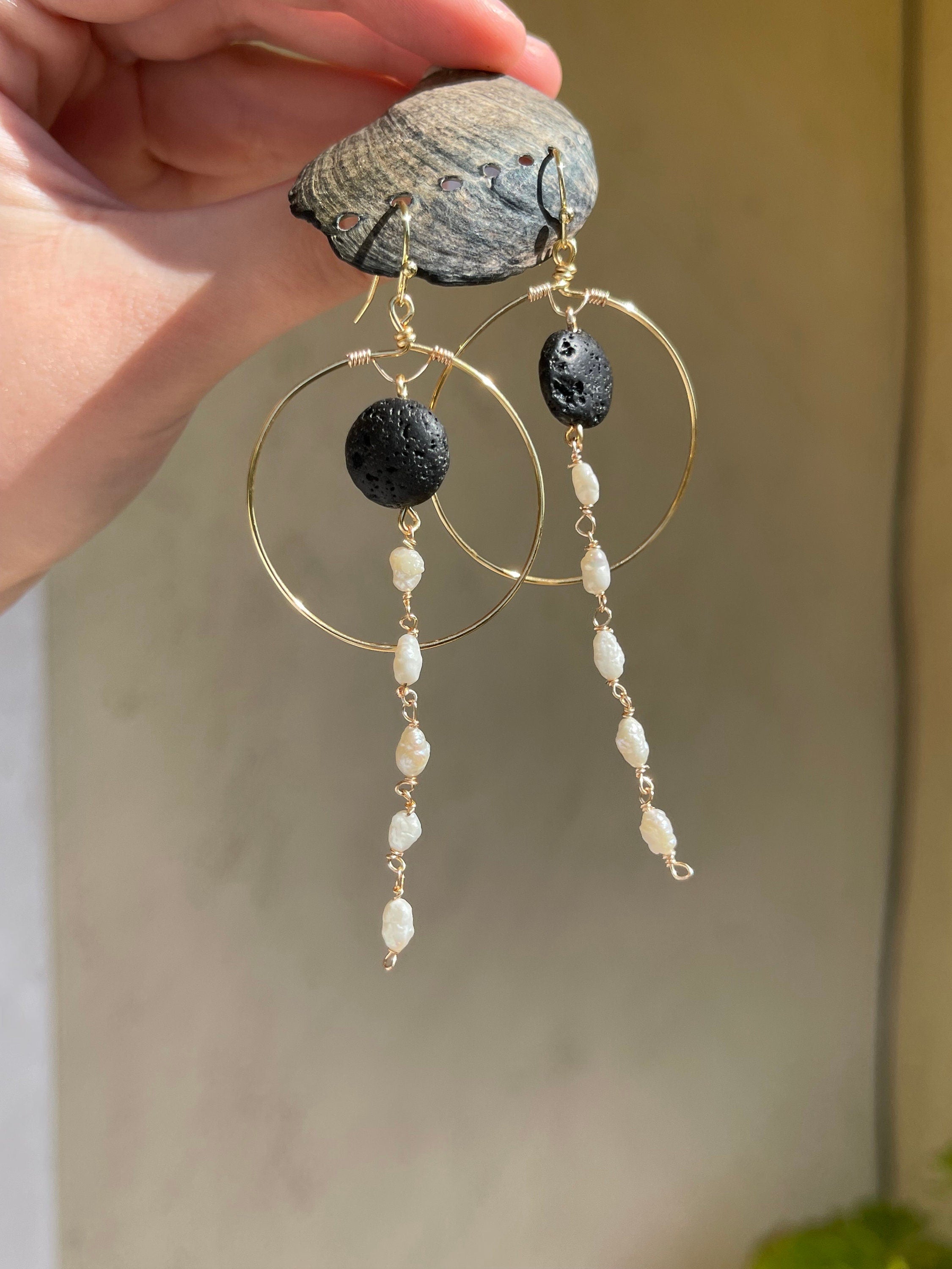 Tidal Ember Earrings