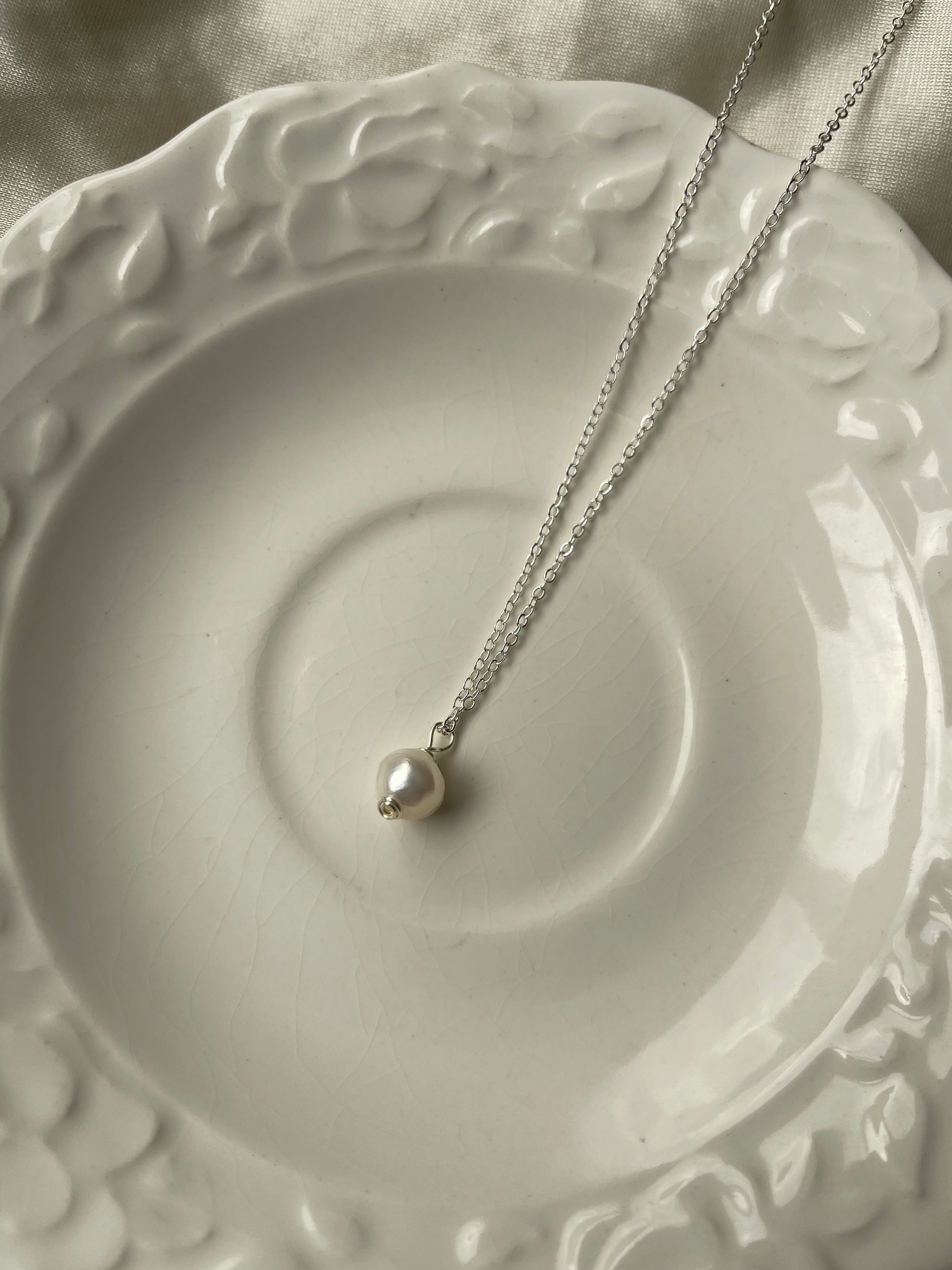 Classic Pearl Drop Necklace