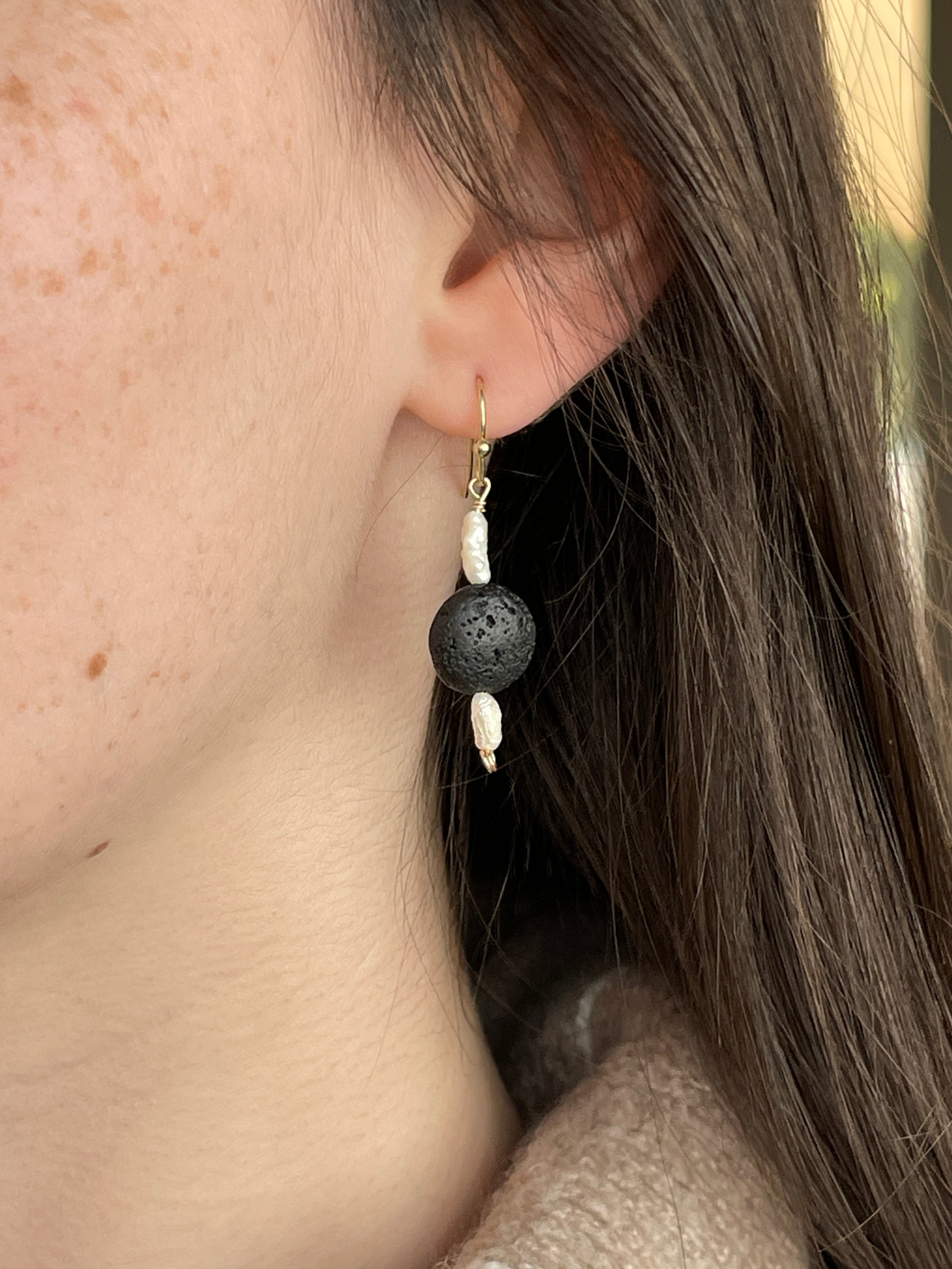Molten Pearl Earrings