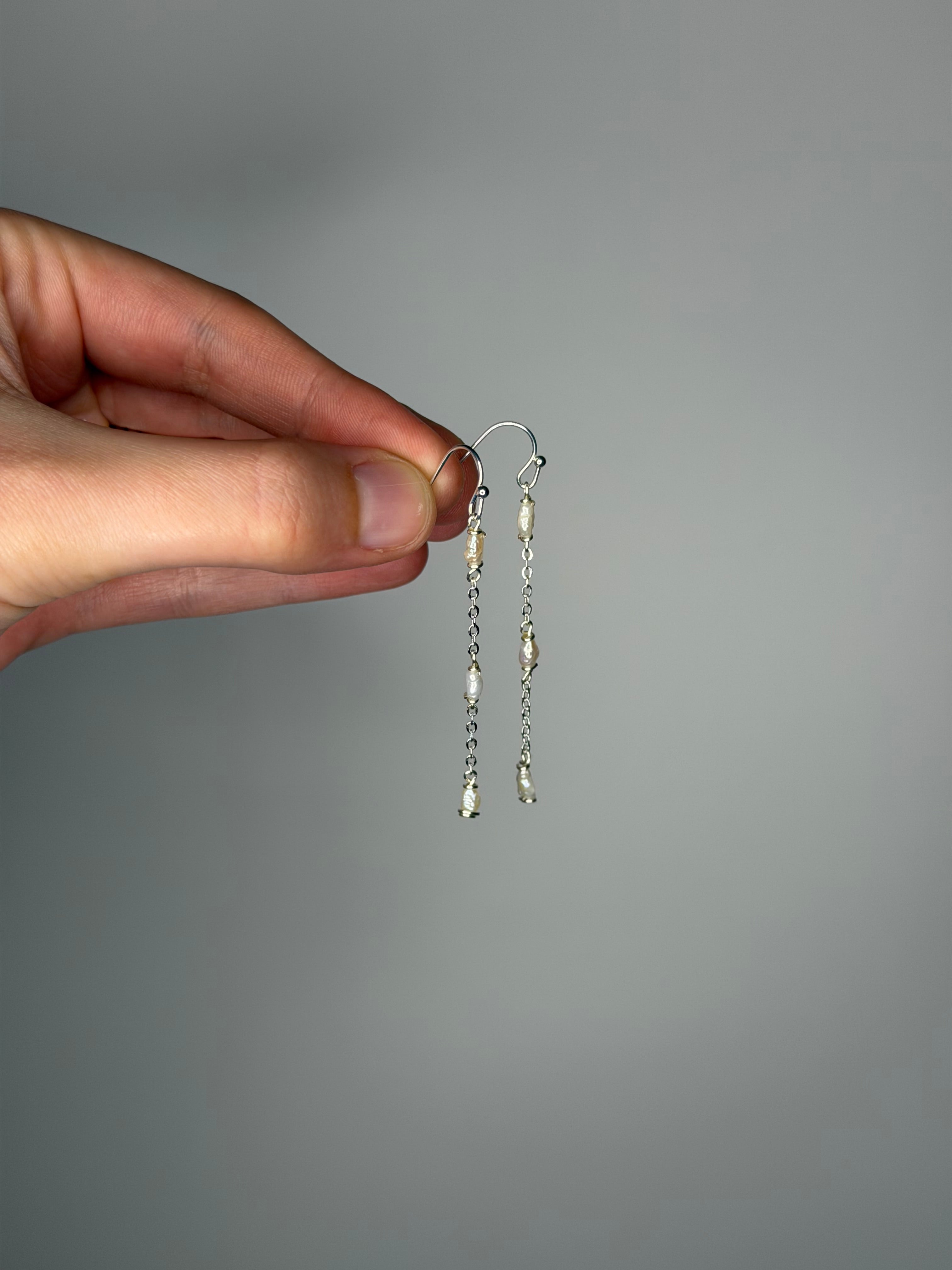 Triple Pearl Dangles