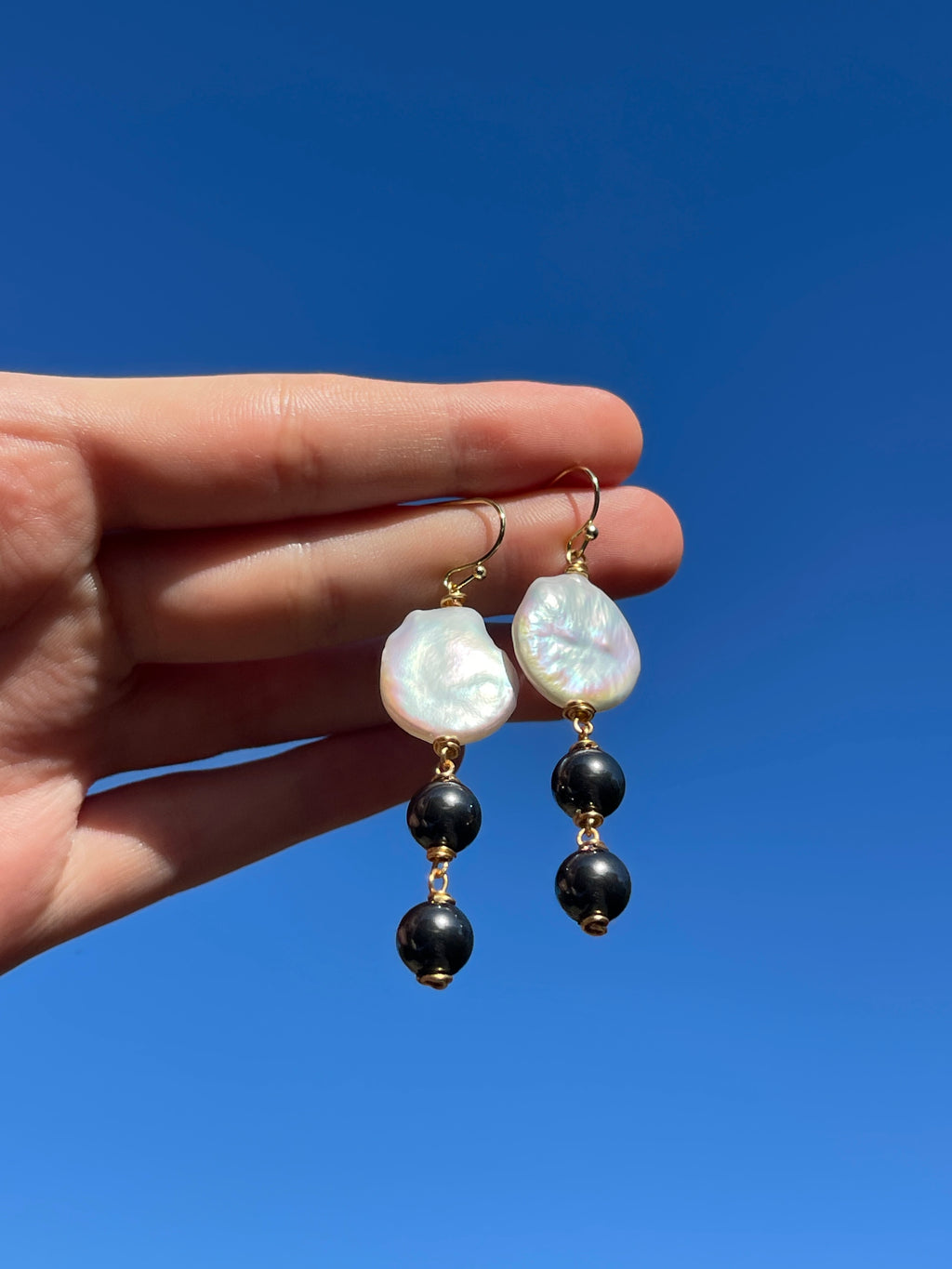 Pearl Eclipse Earrings