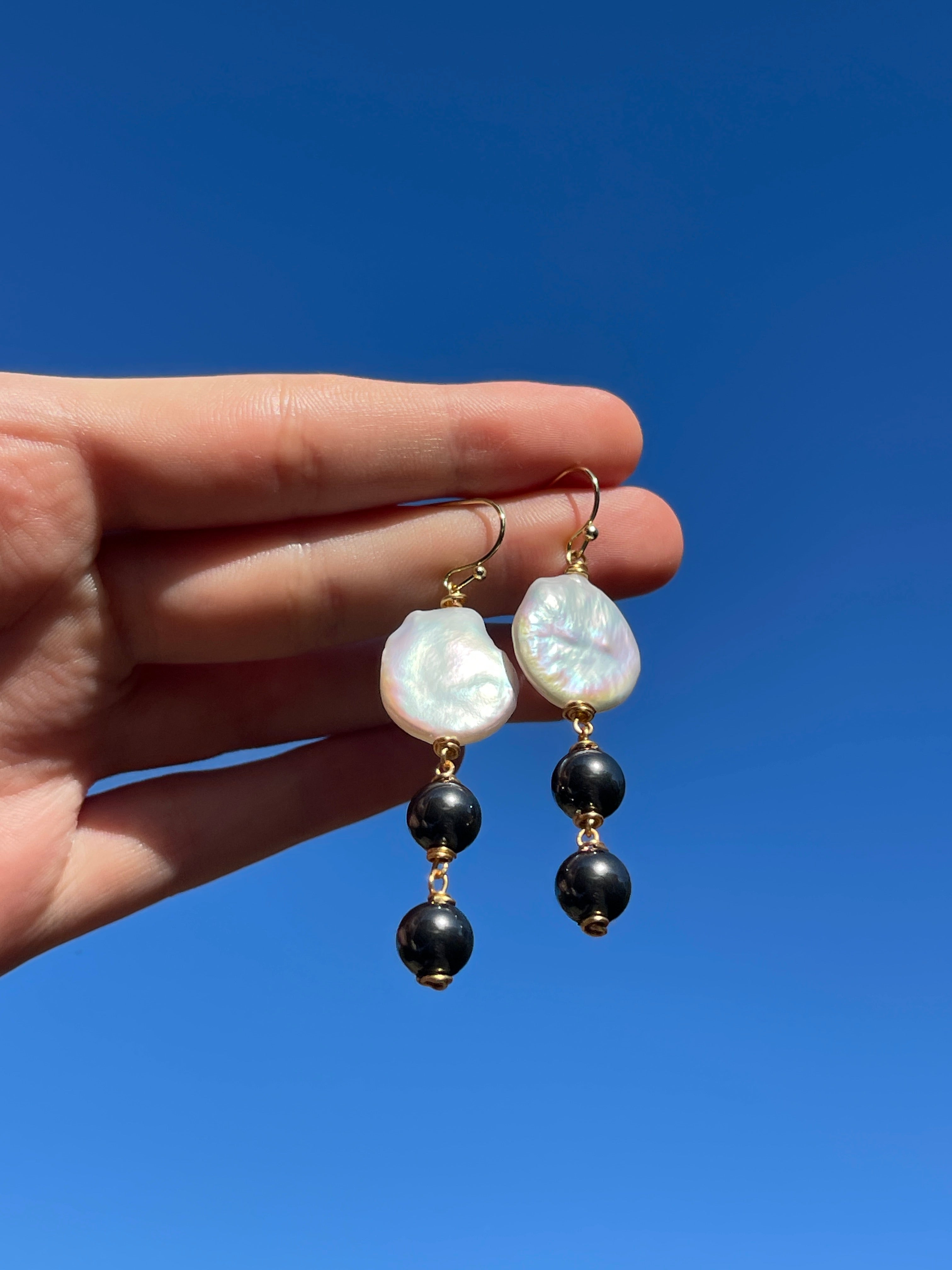 Pearl Eclipse Earrings