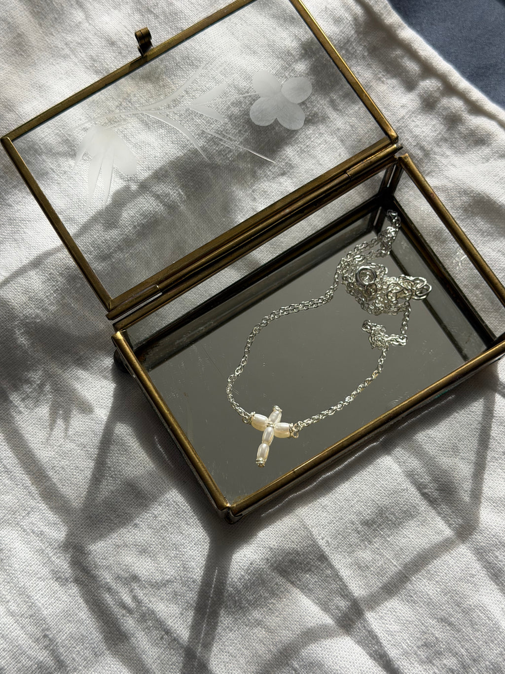 Pearl Cross Necklace