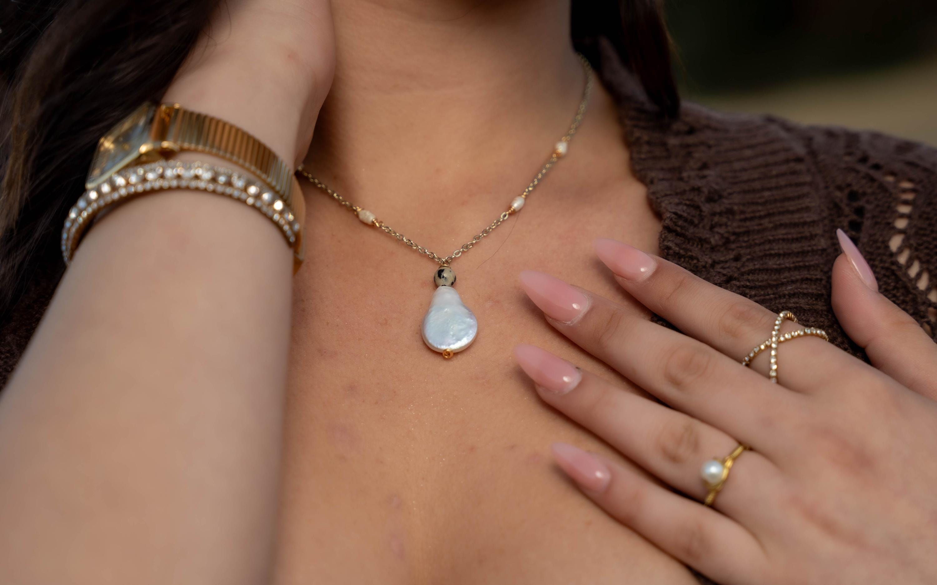 Pearl Current Necklace
