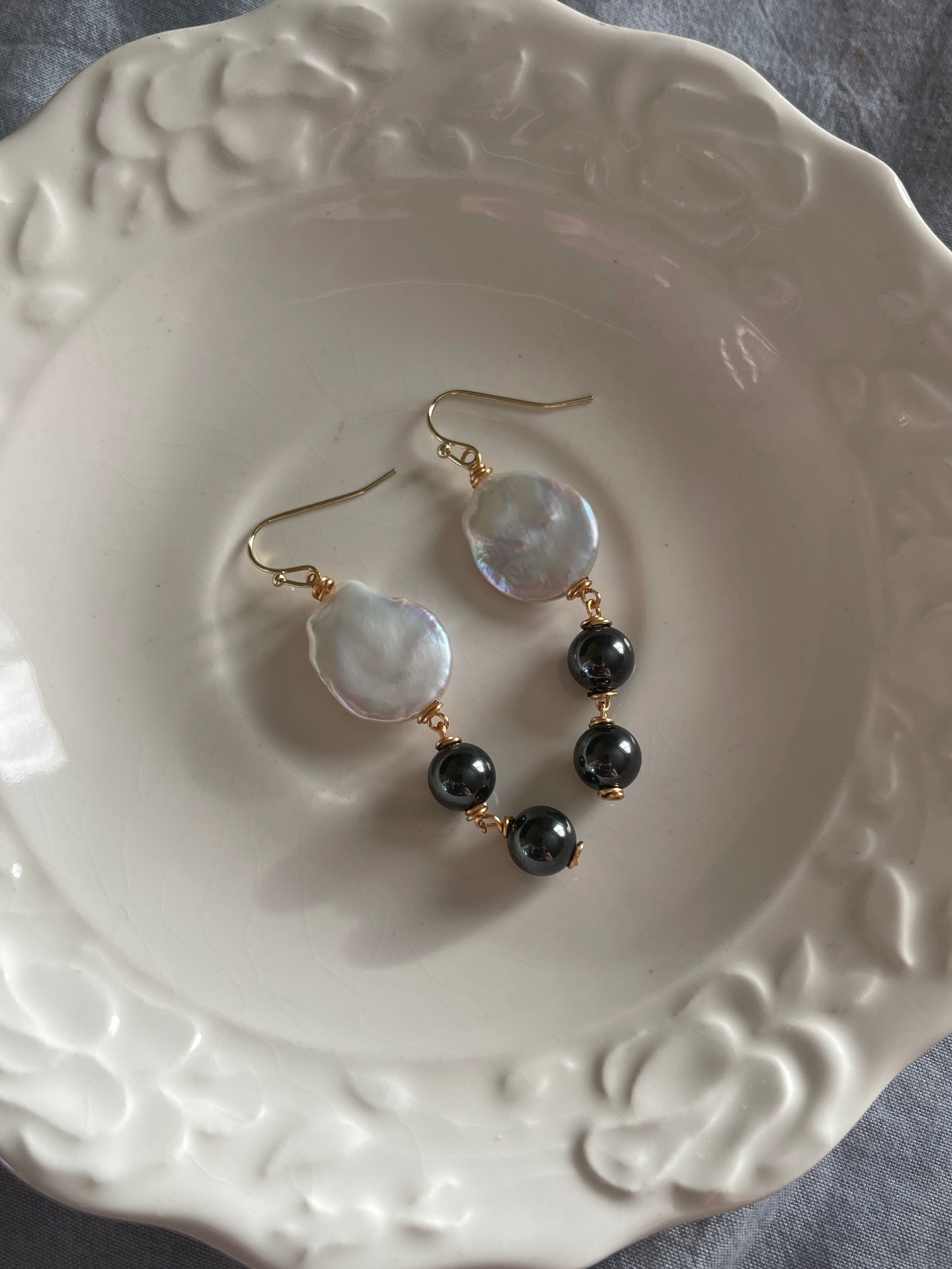 Pearl Eclipse Earrings