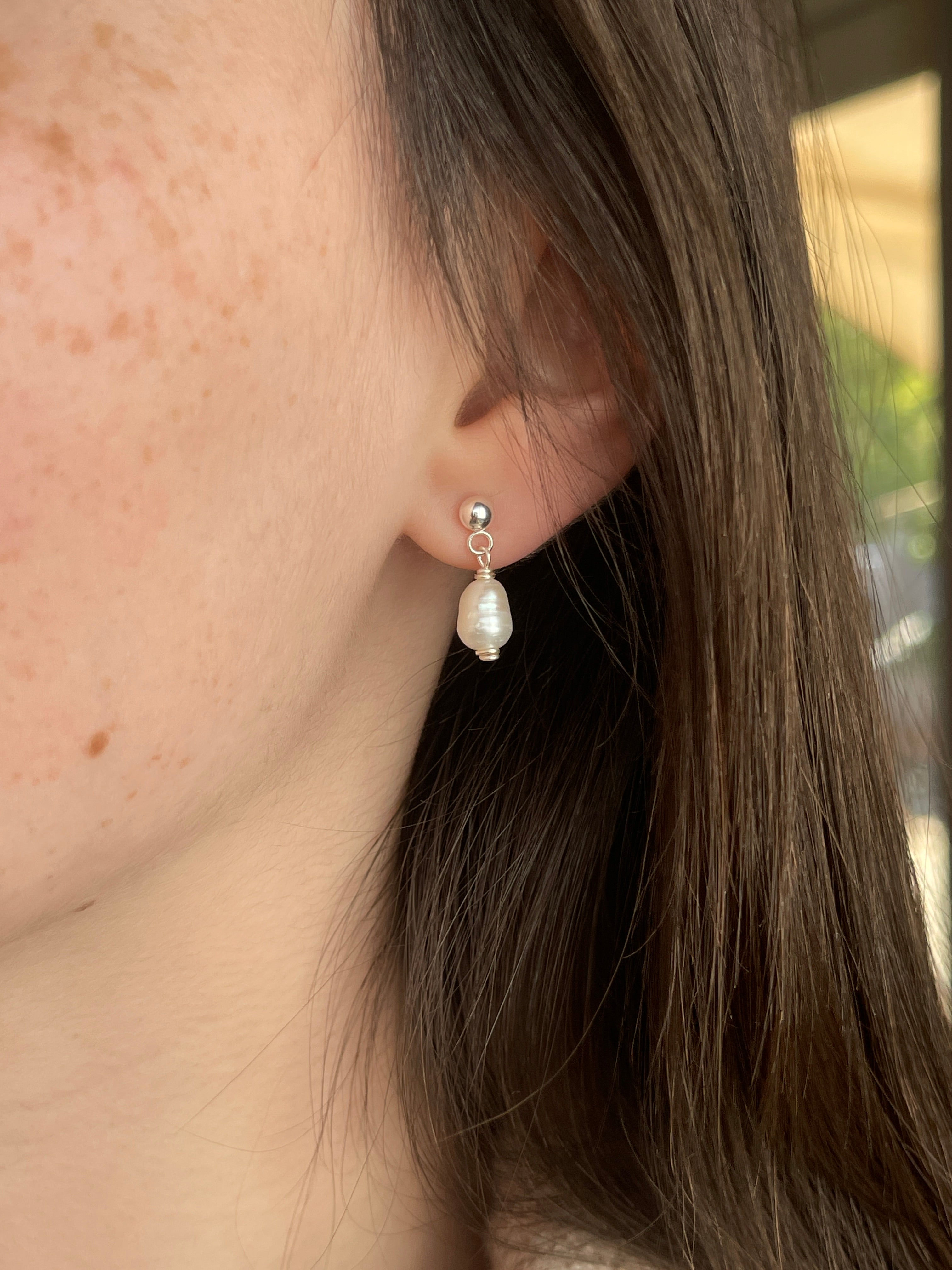 Pearl Drop Studs