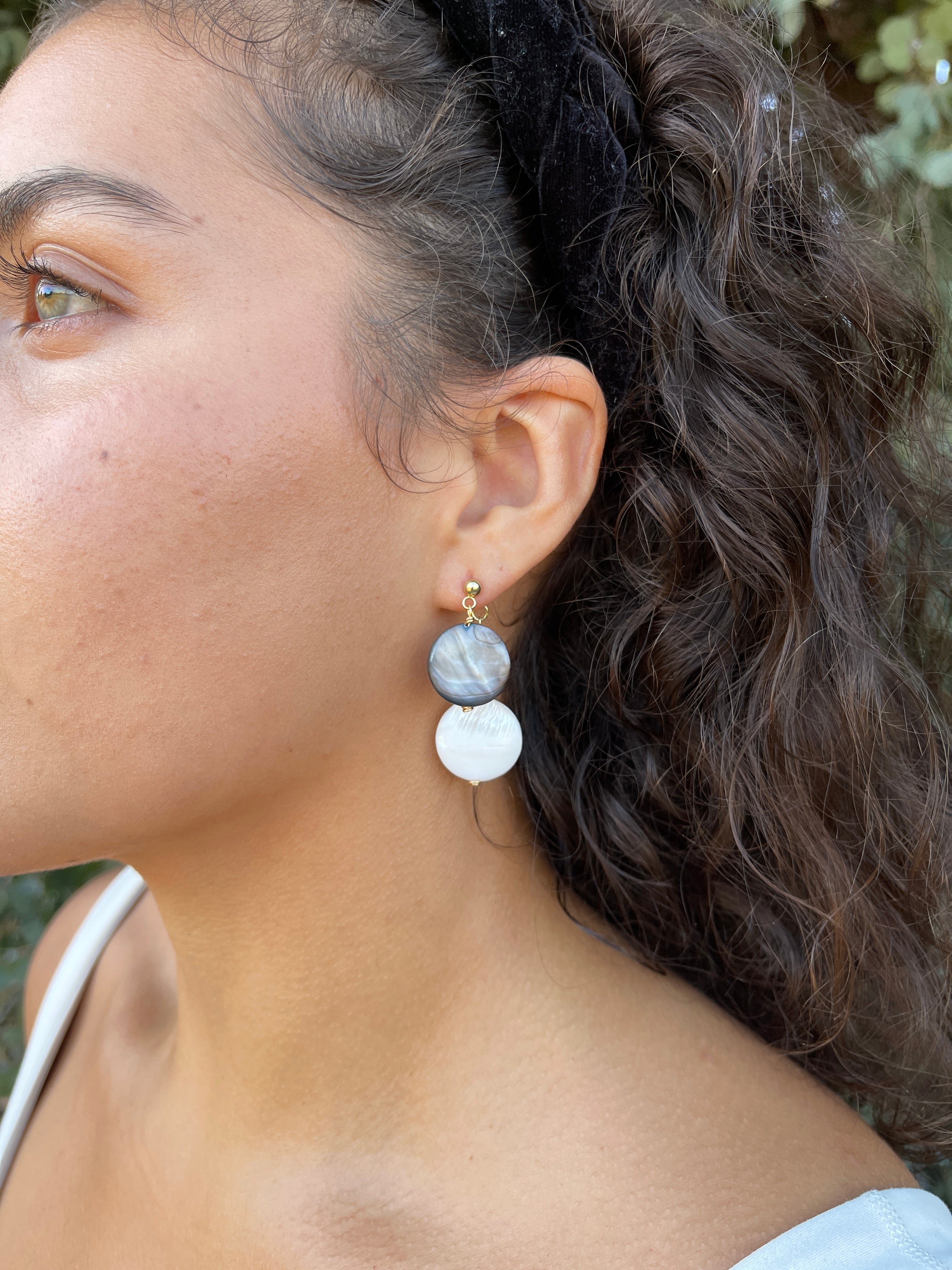 Double Sided Abalone Studs