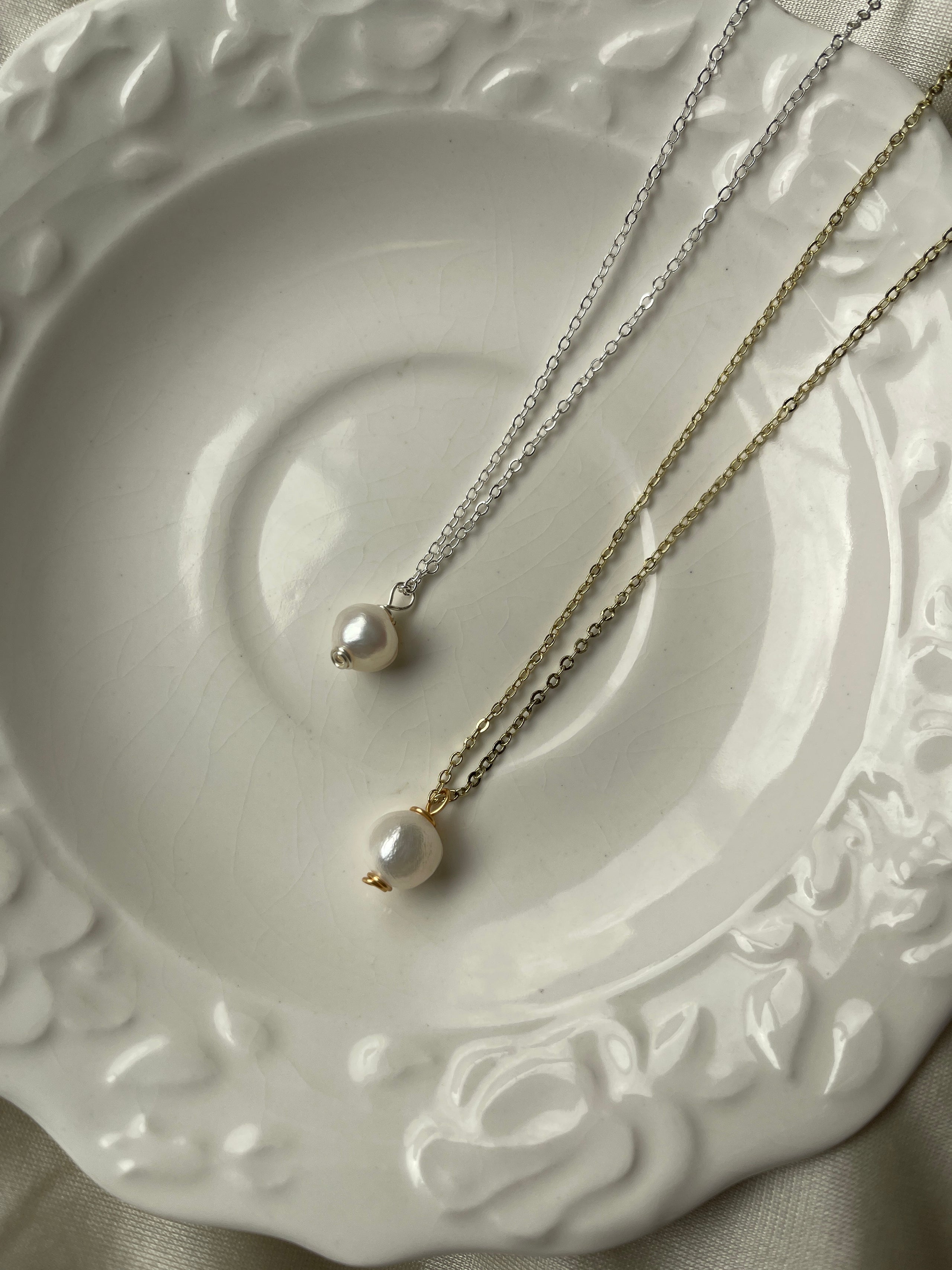 Classic Pearl Drop Necklace