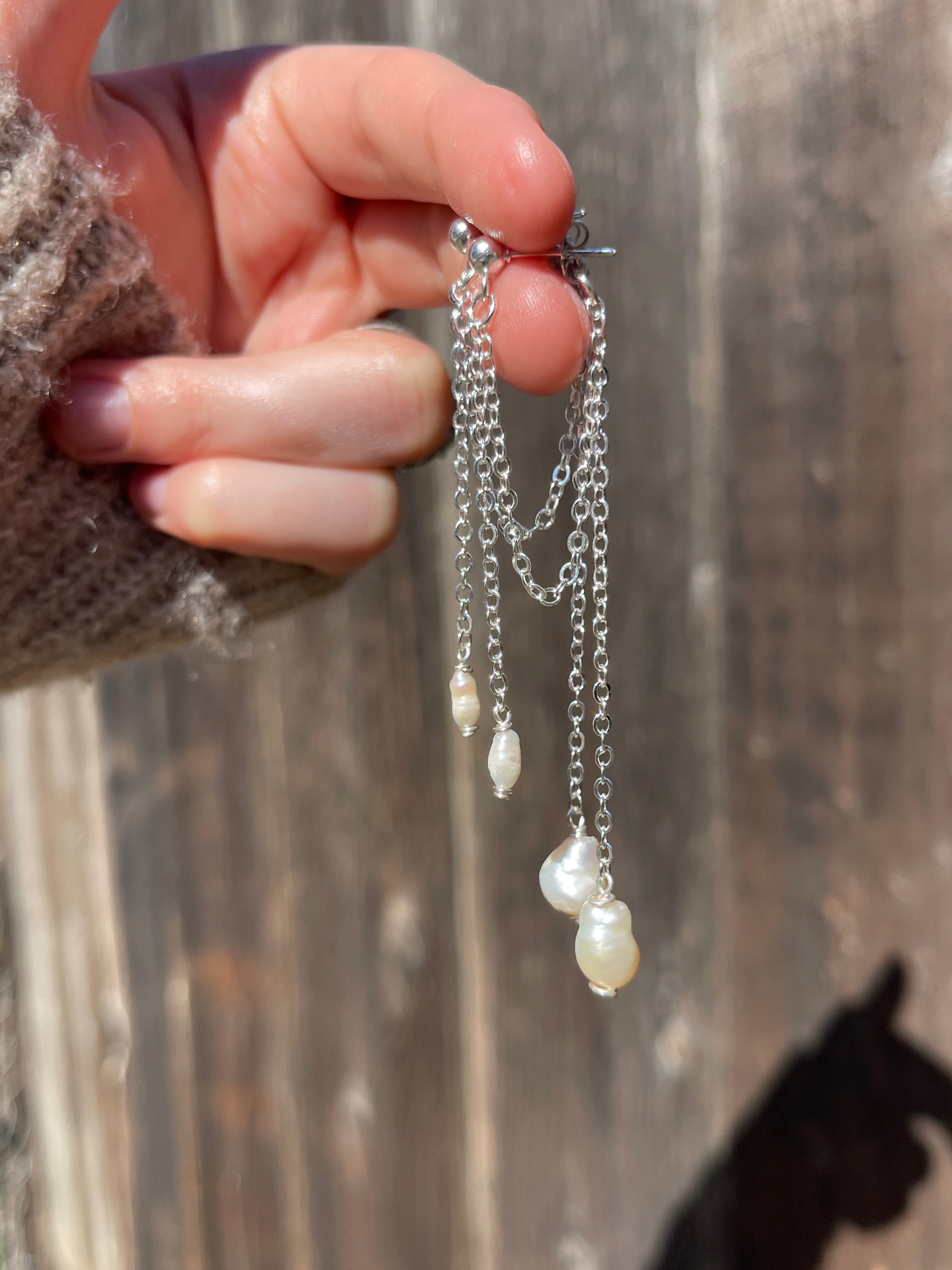 Pearl Drape Earrings