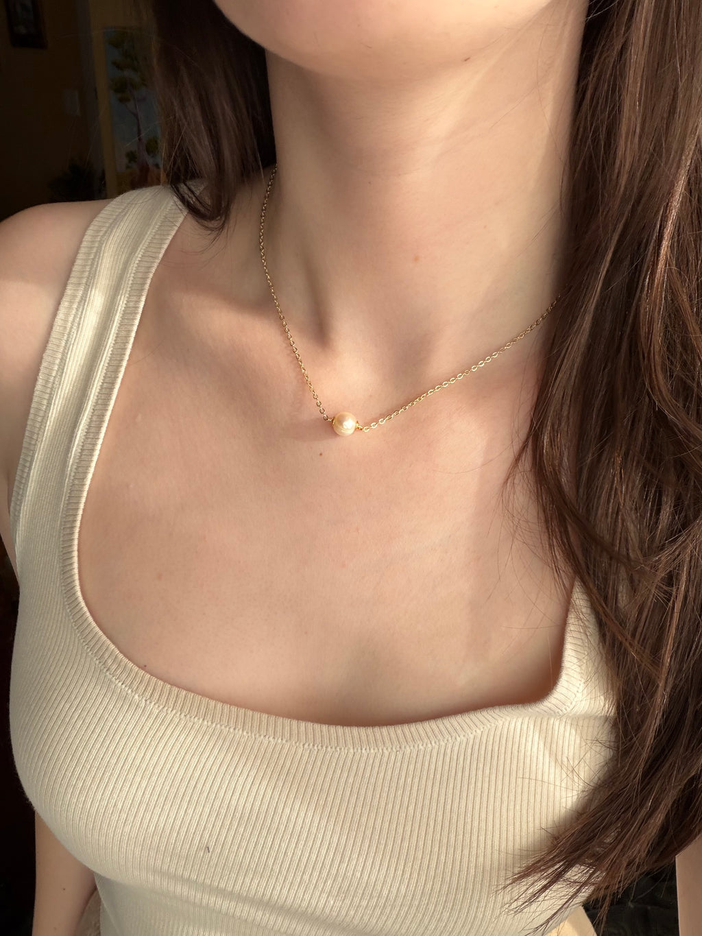 Single Pearl Necklace