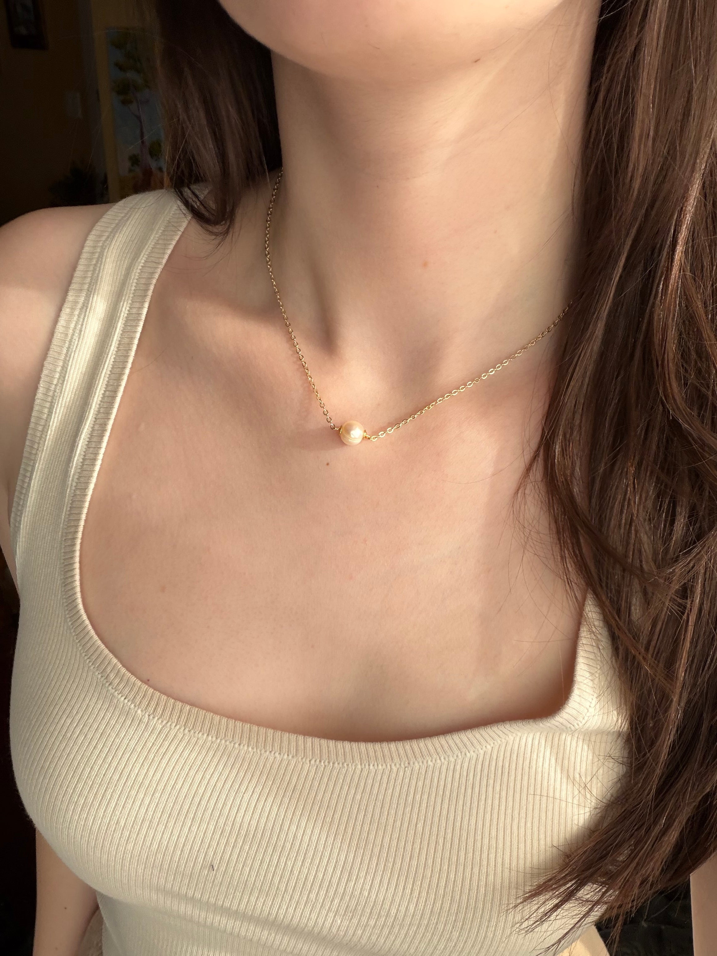 Single Pearl Necklace