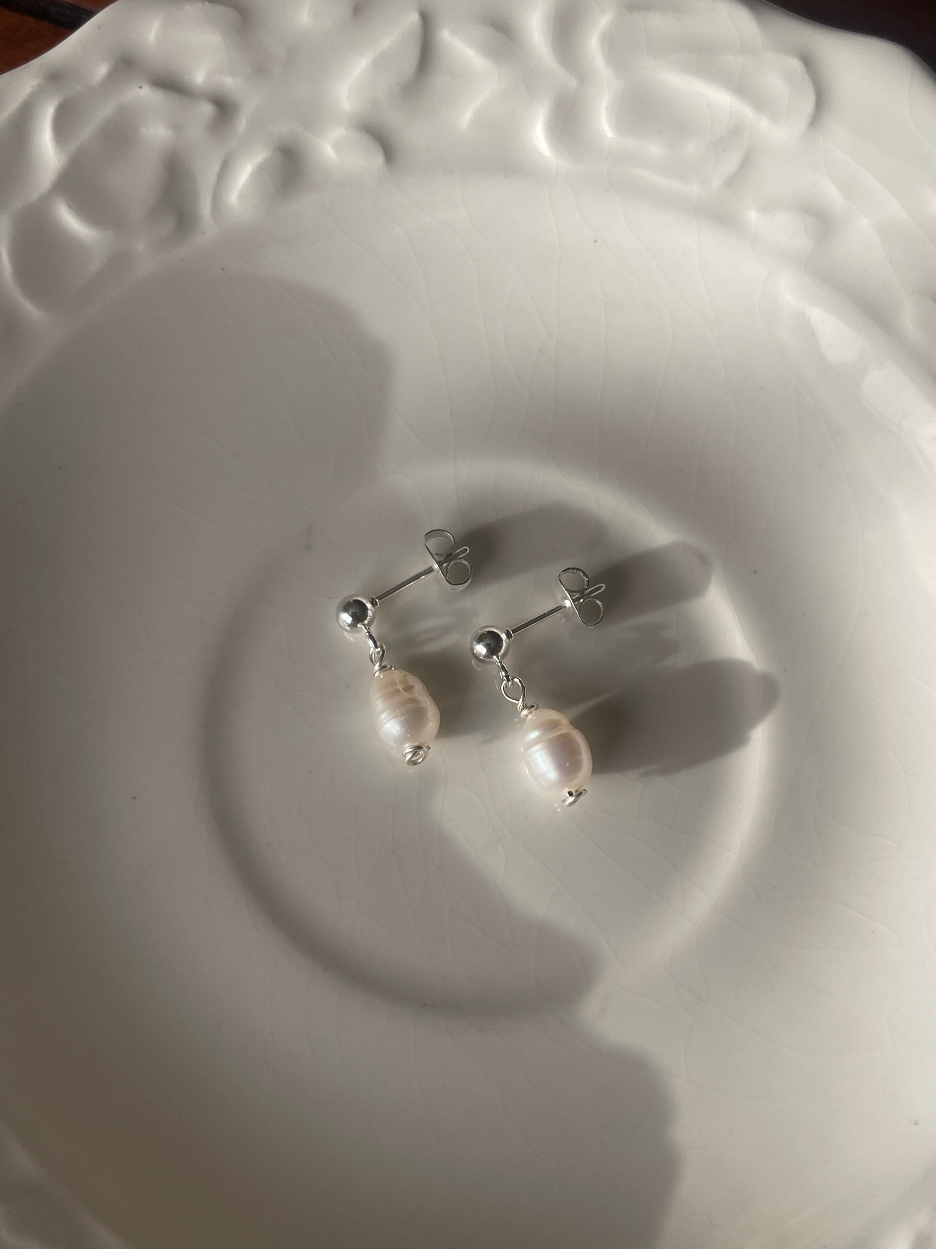 Pearl Drop Studs