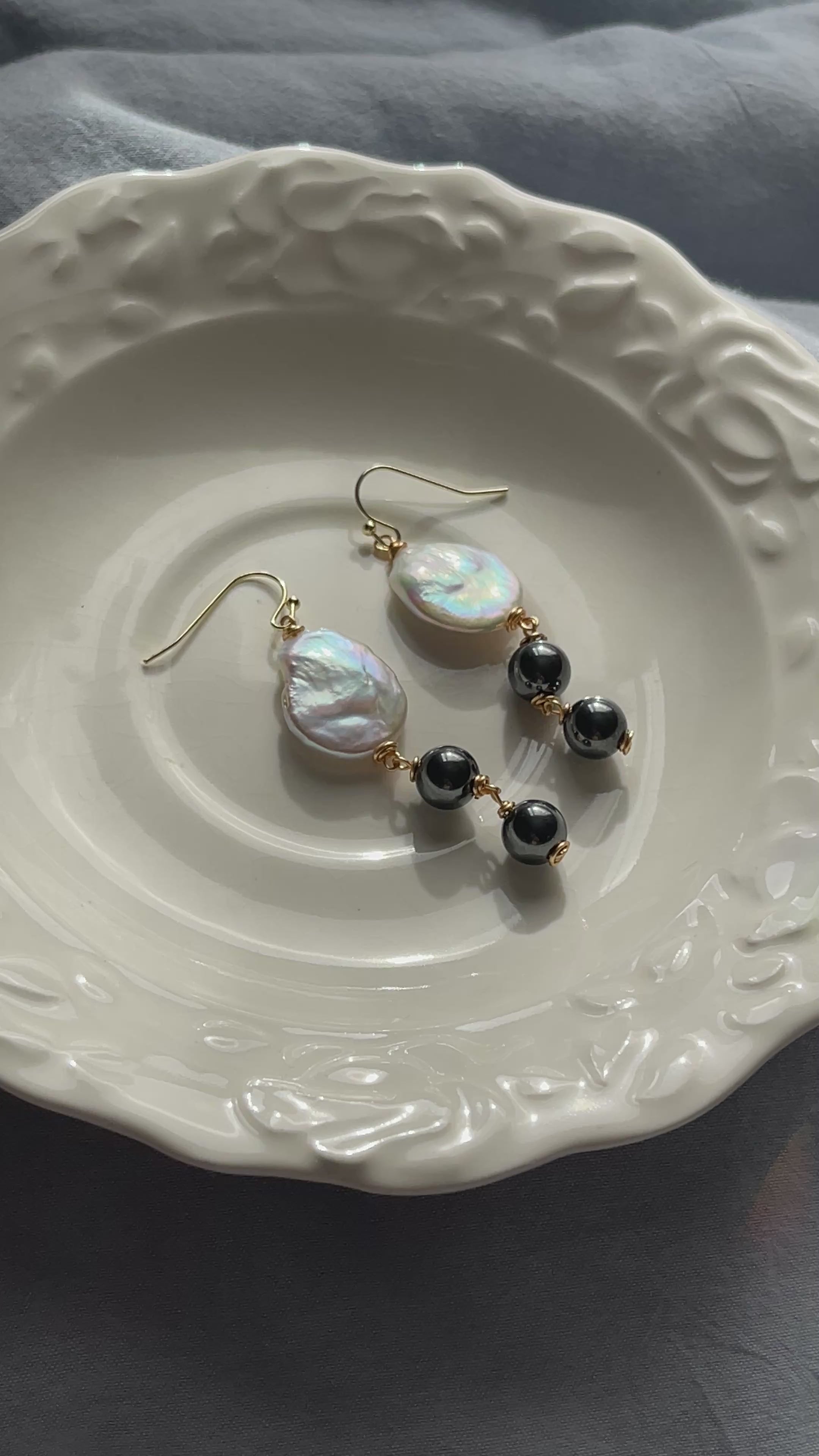 Pearl Eclipse Earrings