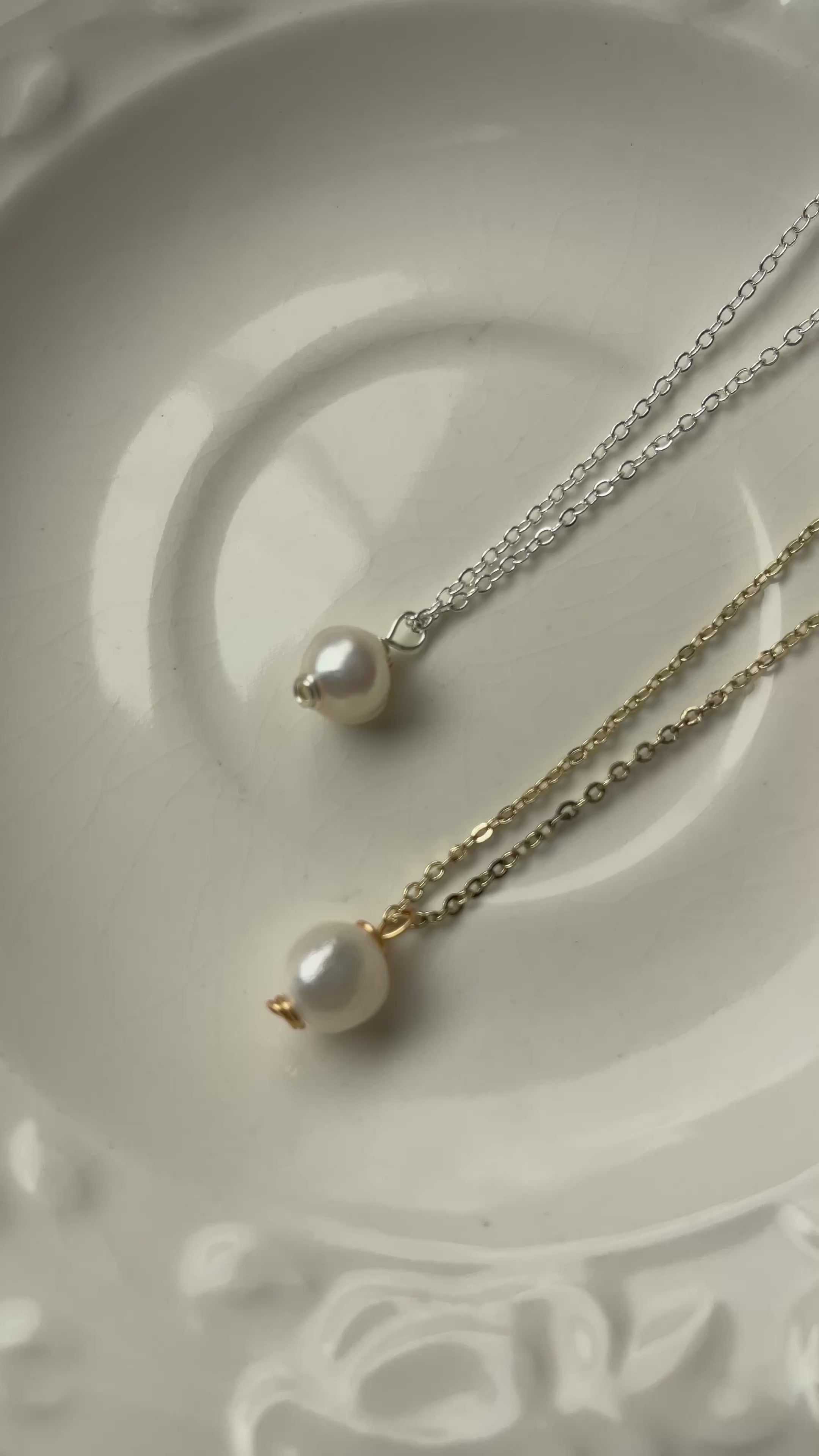 Classic Pearl Drop Necklace