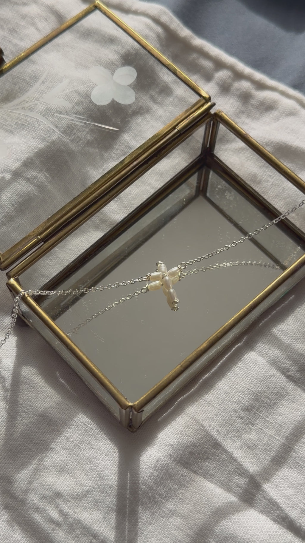 Pearl Cross Necklace