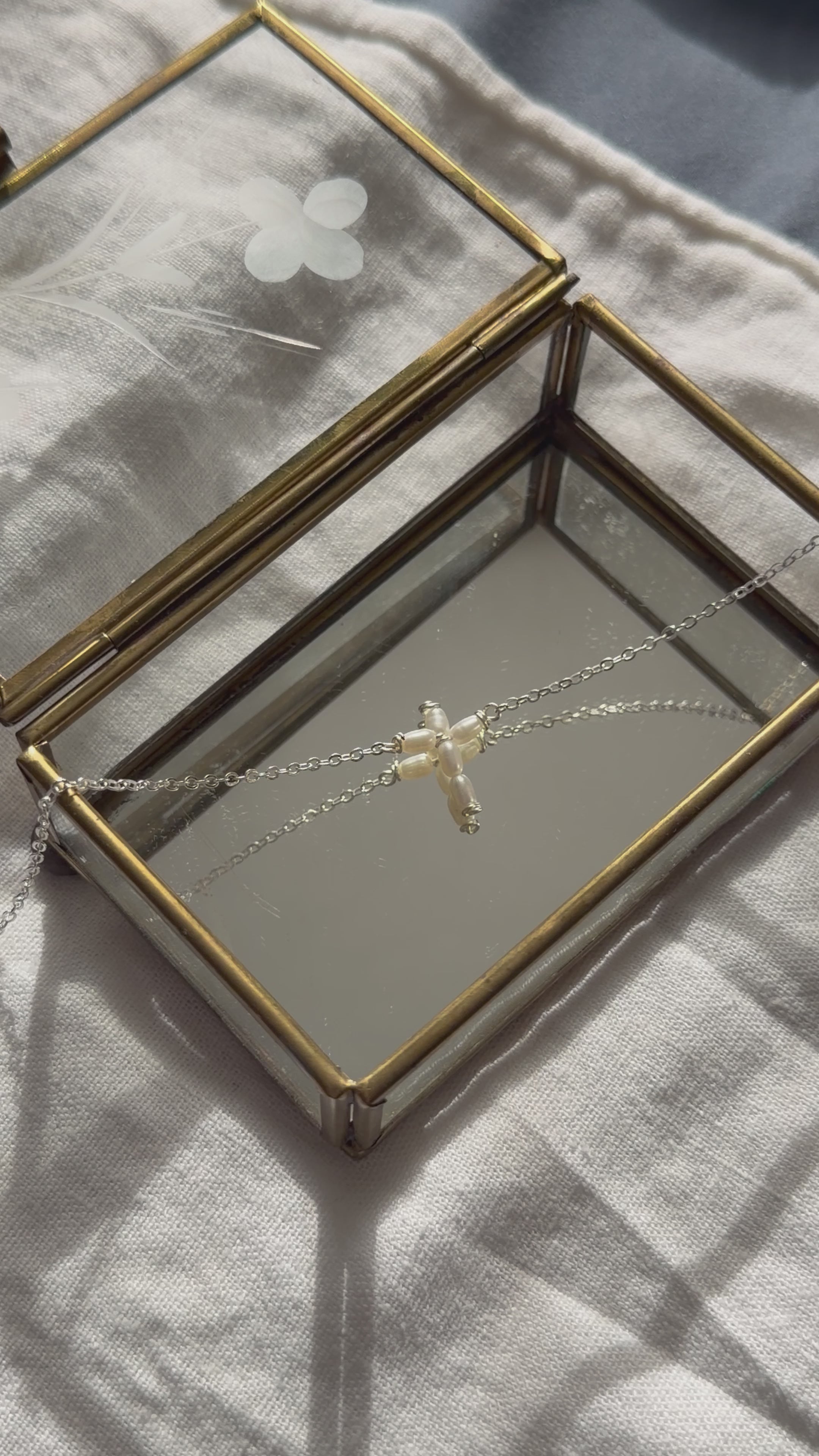 Pearl Cross Necklace